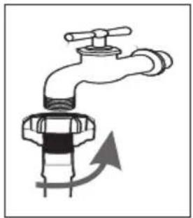Infiniton WM-IN94B - ■ Connect the inlet hose - 1