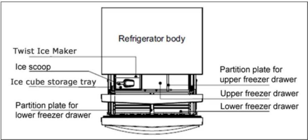 BAUMATIC B40DSS - Description of the product features (freezer) - 1
