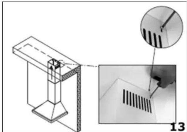 BAUMATIC F110.2BL - Fitting the chimney - 5