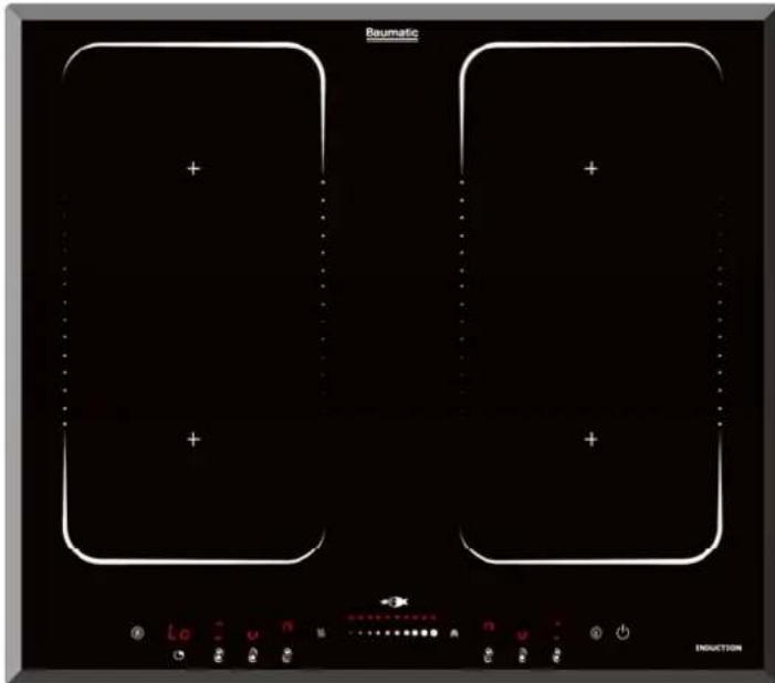 BAUMATIC BHI660BE - cm Flexi-Zone Induction hob with slider - 1