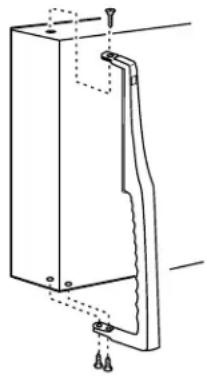 GE STS22ICPWW - TRANSFER FREEZER DOOR HANDLE TO THE RIGHT - 1