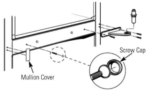 GE STS22ICPWW - TRANSFER CENTER HINGE BRACKET TO THE LEFT - 1