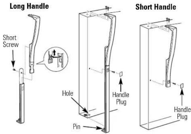 GE STS22ICPWW - TRANSFER REFRIGERATOR DOOR HANDLE TO THE RIGHT - 2