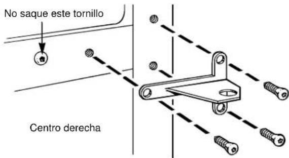 GE Profile TBT25PABAA - TRANSFIERA EL SOPORTE CENTRAL DE LA BISAGRA A LA IZQUIERDA. - 1