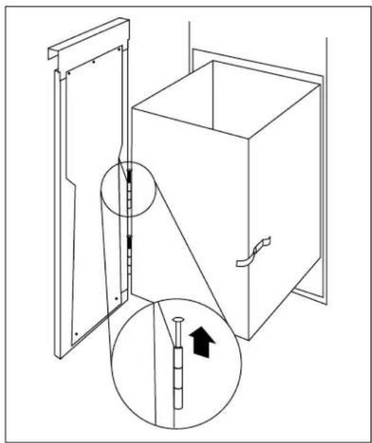 GE ZCG3100VBB - 3/4" thick wood panel with supplied handle - 1