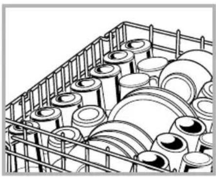 GE GSD3455FCC - Loading the dishwasher racks. - 1