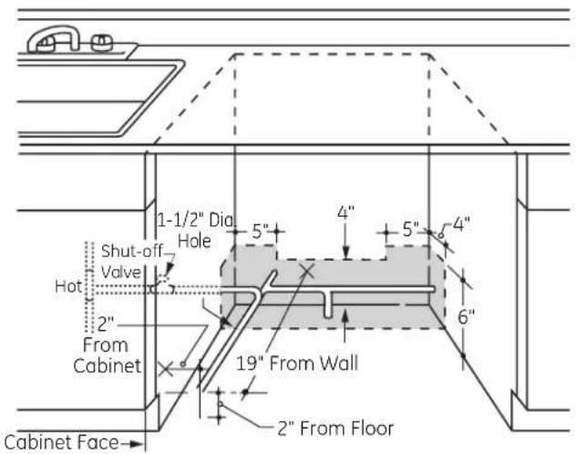 GE EDW6100NCC - PREPARE HOT WATER LINE - 1