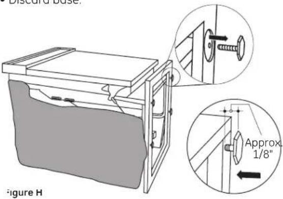 GE EDW6100NCC - IMPORTANT – Do not kick off wood base! Damage will occur. - 1