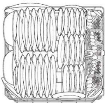 GE GLD4300LWW - Silverware Basket - 6