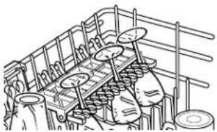 GE EDW4000GWW - Loading the dishwasher racks. - 2