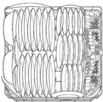 GE GLD5800LCC - Silverware Basket - 6