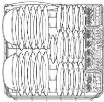 GE GLD4260MSS - Silverware Basket - 3