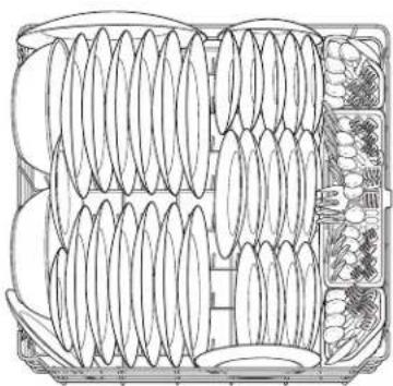 GE GLD4260MSS - Silverware Basket - 6