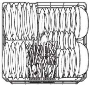 GE GLD4100LBB - Silverware Basket - 4