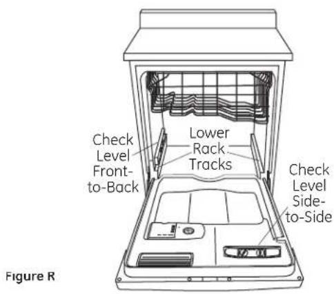 GE GLD4560NSS - STEP 14: LEVEL DISHWASHER - 1