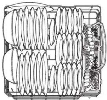 GE GLD6800NCC - Loading place settings. ge.com - 4