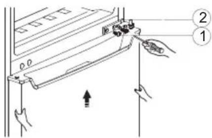 Fridgemaster MC50565BF - Reversing the door - 3