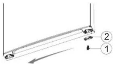 Fridgemaster MC50565BF - Reversing the door - 4