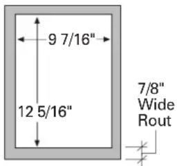 GE ZWSP36 - 3/4" thick panel with custom handle and/or ZWCD1 custom collar trim - 5