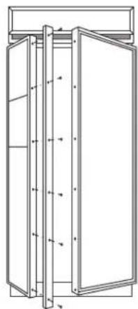 GE ZWSP36 - OPTION 2 For dispenser model using full-width trim - 1