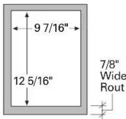 GE ZWSP36 - 3/4" thick panel with standard handle and/or ZWCD1 custom collar trim - 4