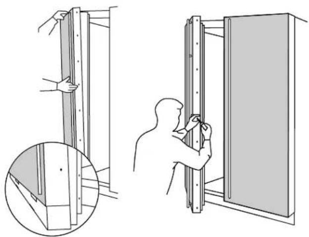 GE ZWSP36 - For models with full width dispenser trim and 2 piece freezer panels: - 6