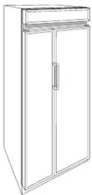 GE ZWSP36 - 3/4" thick custom panels—Without trim kits - 2