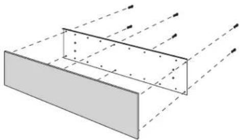 GE ZWSP36 - Secure 3/4" panel to grille panel support - 2