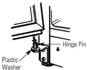 GE TBX18HACWW - Rehang the fresh food door - 1