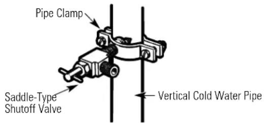 GE TBX18HACAA - FASTEN THE SHUTOFF VALVE - 1