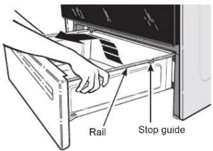 GE JBS30RKSS - To replace the drawer: - 1