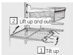 GE GTH18CCEWW - About the fresh food compartment shelves. - 1