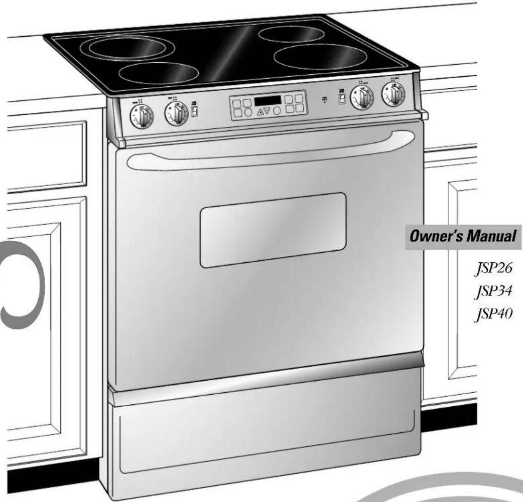 GE JSP34BWBB - Electric Slide-In Ranges - 1