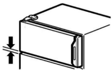 Diagram of a mechanical component with an arrow indicating direction, no text or symbols present