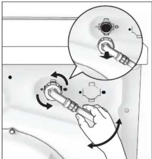 ELECTROLUX EWF9523ADSA - To clean the water inlet filters: - 2