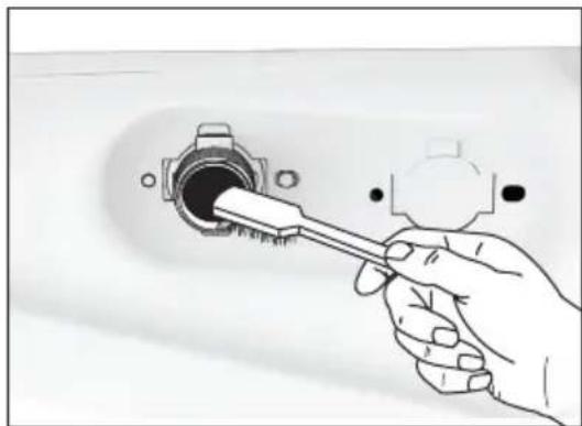 ELECTROLUX EWF9523ADSA - To clean the water inlet filters: - 3