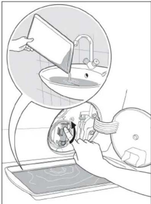 ELECTROLUX EWF9024ADSA - To clean the drain pump: - 5