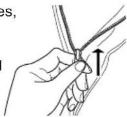 Illustration of a hand holding a tool with an arrow indicating direction (no text or symbols).
