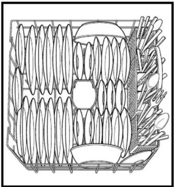GE GSD5124DBB - Loading place settings... - 2