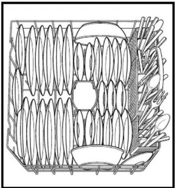 GE GSD5110DAA - Loading 10 place settings... - 2