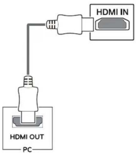 LG 24BK55WV - HDMI connection - 1