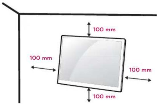 LG 24BK55WV - Mounting on a wall - 1