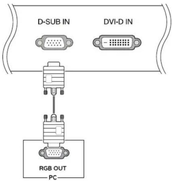 LG 24BK55WV - D-SUB connection - 1