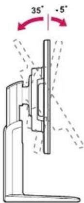 LG 24BK55WV - Adjusting the angle - 1