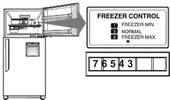 LG GT5142PVAS1 - CONTROLS FOR FREEZER COMPARTMENT - 1