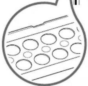 Simple line drawing of a container with internal oval shapes, no text or symbols present
