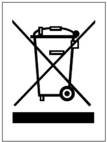 Symbol of a trash bin with crossed lines indicating no waste or discharge (no text or labels)