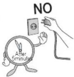 NO After 5minutes