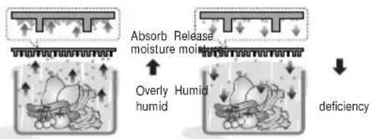 Absorb Release moisture moisture ↑ Overly Humid humid deficiency