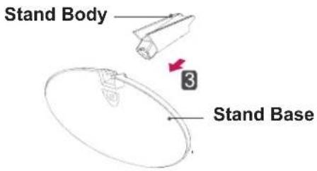 LG 20M39A-B - Detaching the Stand Base - 2